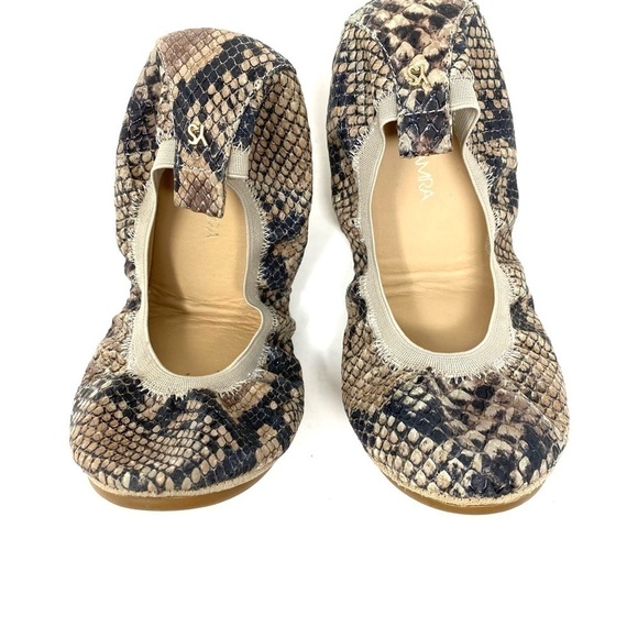 Yosi Samra Samara 2.0 - Ballerina Style snakeskin foldable flats - Picture 5 of 10